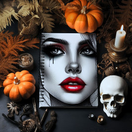 Caderno Espiral Encantadora Musa Gótica – Alternativa Ousada