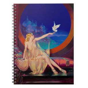 Caderno Espiral Encantamento Haseki Sultans Princesa Árabe 1925