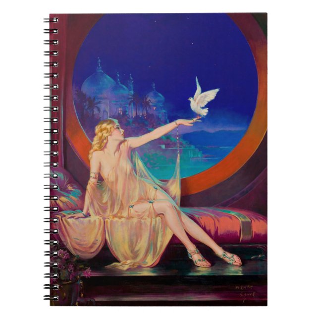 Caderno Espiral Encantamento Haseki Sultans Princesa Árabe 1925 (Frente)