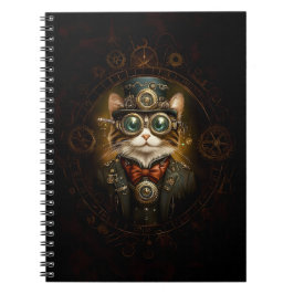 Caderno Espiral Encantando Decoupage G6 de Steampunk Cugado