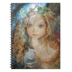 Caderno Espiral Encanto - anjo feericamente com bênçãos
