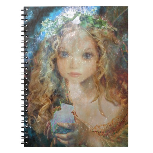 Caderno Espiral Encanto - anjo feericamente com bênçãos (Frente)