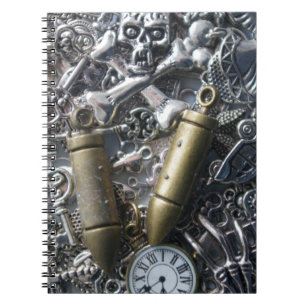 Caderno Espiral Encantos de Steampunk