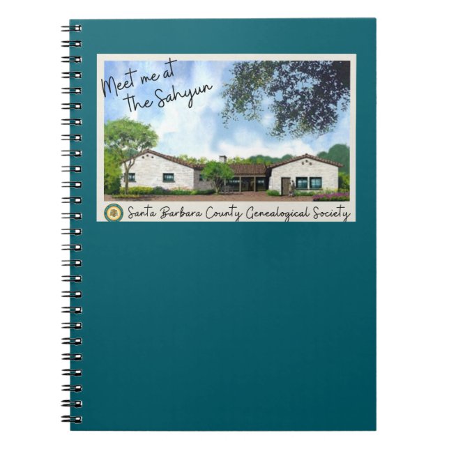 Caderno Espiral Encontre-me no notebook Sahyun (Frente)