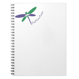 Caderno Espiral Encontre seu notebook pacifista para terapia Ireni