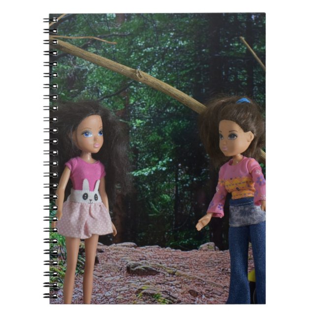 Caderno Espiral Encontro com minha irmã na floresta (Frente)