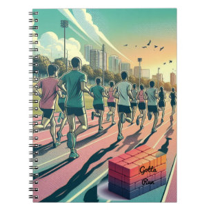 Caderno Espiral Encontro do Grupo de Corrida Tenho que Correr