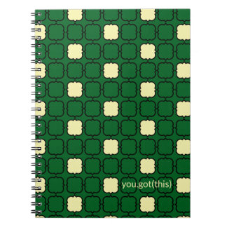 Caderno Espiral Encorajamento ao Véu Amarelo e Verde