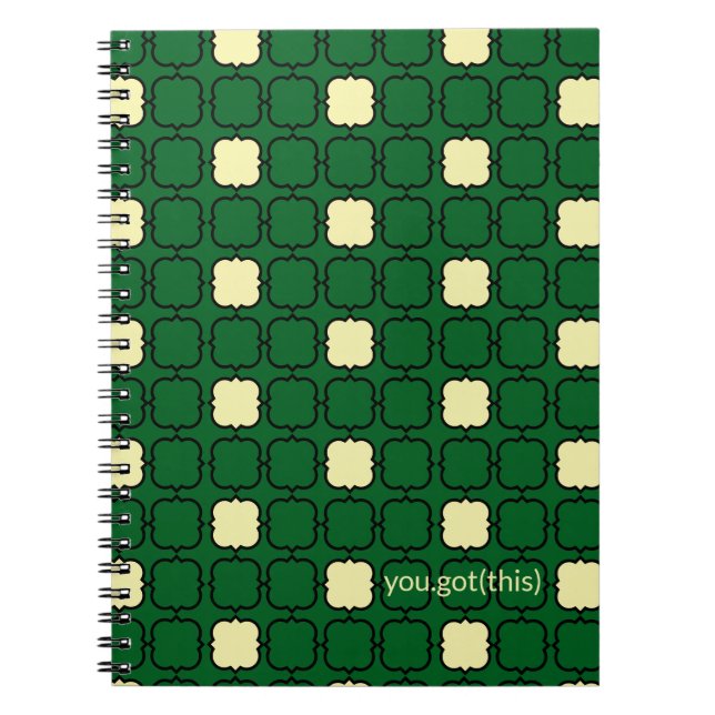 Caderno Espiral Encorajamento ao Véu Amarelo e Verde (Frente)