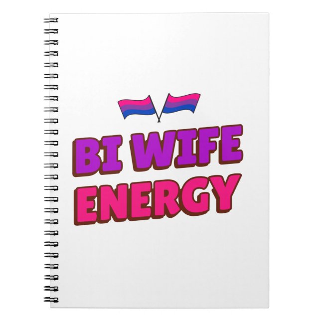 Caderno Espiral Energia de Bi Mulher (Frente)