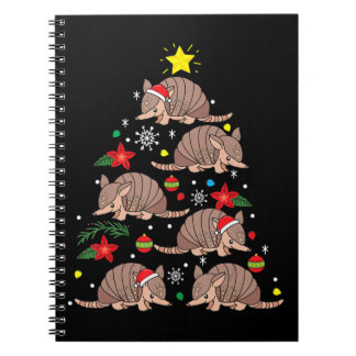 Caderno Espiral Enfeites de natal Armadillo, Zootecnista Engraçado