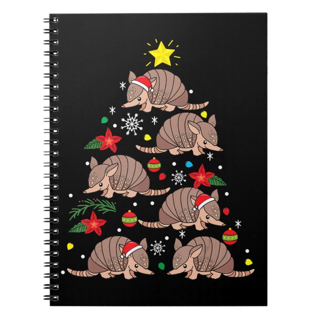 Caderno Espiral Enfeites de natal Armadillo, Zootecnista Engraçado (Frente)