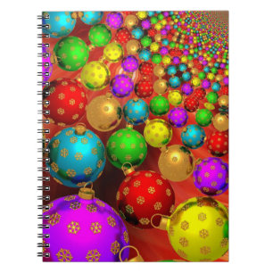 Caderno Espiral Enfeites de natal Jamboree