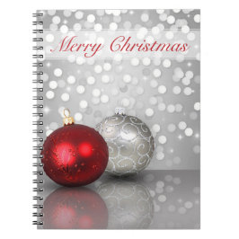 Caderno Espiral Enfeites de natal Shimmery - Notebook
