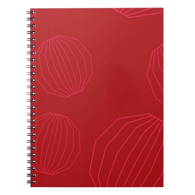 Caderno Espiral Enfeites de natal simples, modernos e fluentes (Frente)