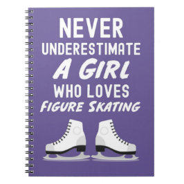 Caderno Espiral Enfeites De Patinação No Gelo Presentes Menina Pat