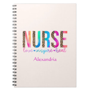 Caderno Espiral Enfermeira - Amor, inspiração, cura