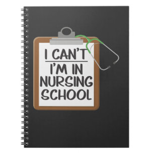 Caderno Espiral Enfermeira Certificada de Medicina de Estudantes d