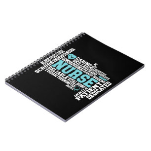 Caderno Espiral Enfermeira-cuta RN LVN Enfermagem Escola Médica