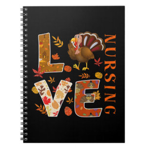 Caderno Espiral Enfermeira de amor presentes na Turquia outono Obr