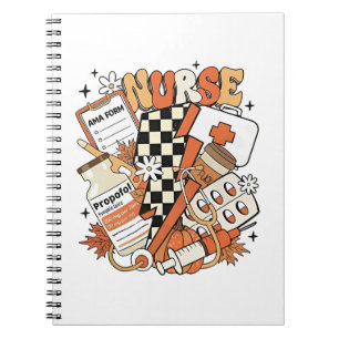 Caderno Espiral Enfermeira Grata Vida Peru Feliz Dia de Ação de Gr