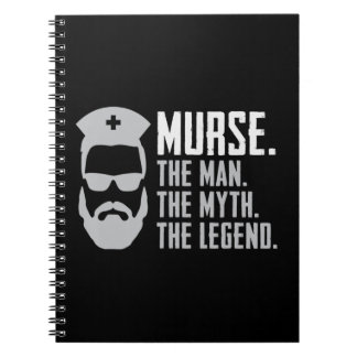 Caderno Espiral Enfermeira Mens Funny Murse Camisa RN LPN CNA Love