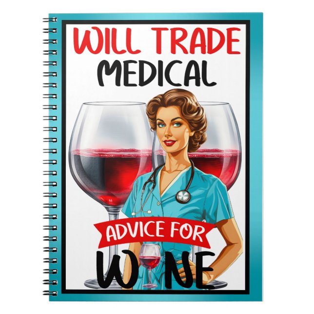 Caderno Espiral Enfermeira Nostálgica Cuta Pinup Comercializará Co (Frente)