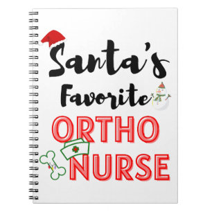 Caderno Espiral Enfermeira Ortopedia de Natal