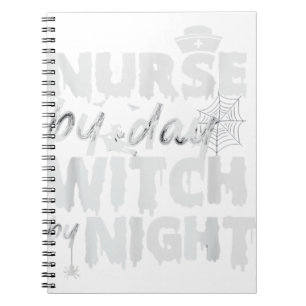 Caderno Espiral Enfermeira Por Bruxa Do Dia Pelo Dia das Bruxas