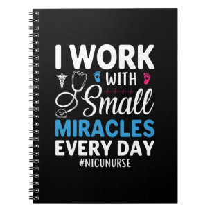 Caderno Espiral Enfermeira Presente Eu Trabalho Com Pequeno