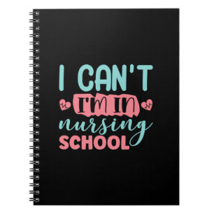 Caderno Espiral Enfermeira Presente Não Posso Estar na Escola de E