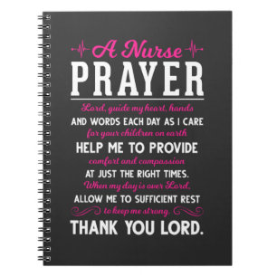 Caderno Espiral Enfermeira Religiosa Orando Senhor de Enfermagem C