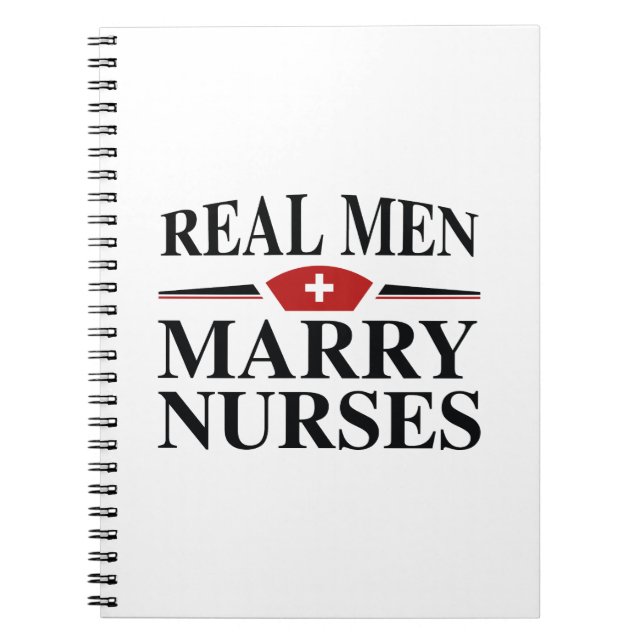 Caderno Espiral Enfermeiras reais do casado dos homens (Frente)