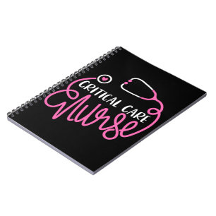 Caderno Espiral Enfermeiro de Cuidados Críticos Logotipo RN