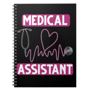 Caderno Espiral Enfermeiro Estetoscópico Assistente Médico