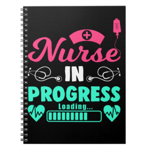 Caderno Espiral Enfermeiro Futuro Carregando Enfermeiro Registrado