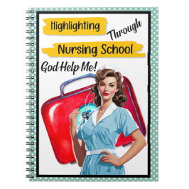 Caderno Espiral Enfermeiro Retroativo Pinup_ Nursing Notas