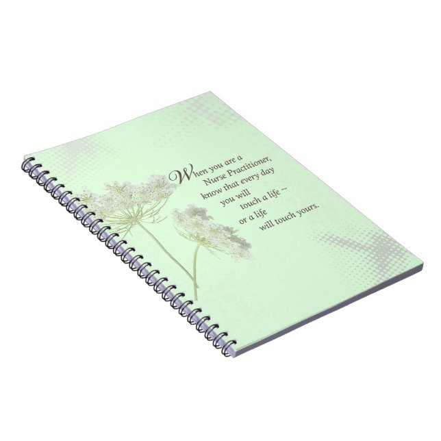 Caderno Espiral Enfermeiro Touch Vive flor selvagem (Lado Direito)