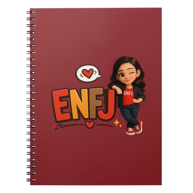 CADERNO ESPIRAL ENFJ (Frente)