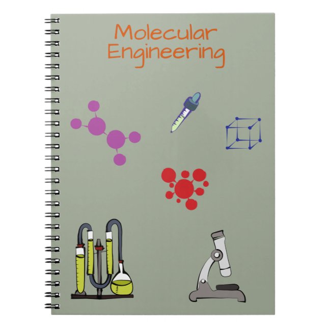 Caderno Espiral Engenharia Química de engenheiros Moleculares (Frente)
