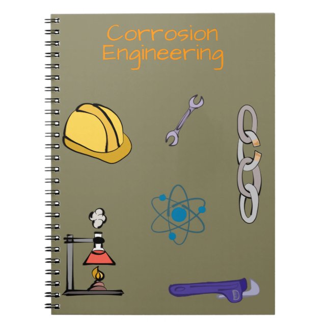 Caderno Espiral Engenheiro de corrosão Engenharia química (Frente)