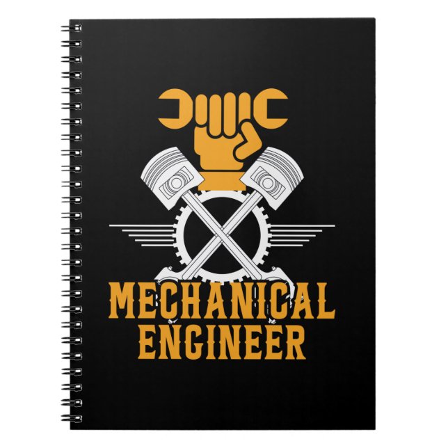 Caderno Espiral Engenheiro Engenheiro Mecânico (Frente)