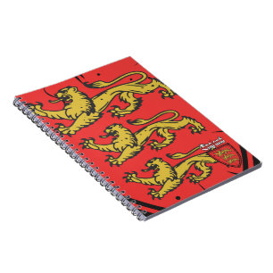 Caderno Espiral England Three Lions Wooden Shield