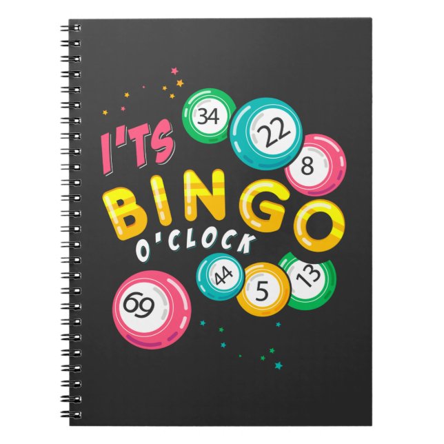 Caderno Espiral Engraçado Bingo Player Gambler Humor (Frente)