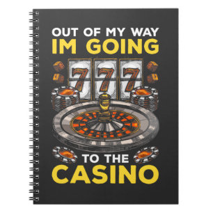 Caderno Espiral Engraçado Casino Jogando Humor Slot Machine Venti