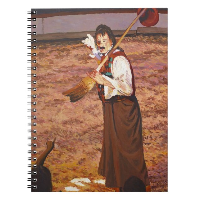 Caderno Espiral Engraçado Circo Flora Palha Delira Crianças (Frente)