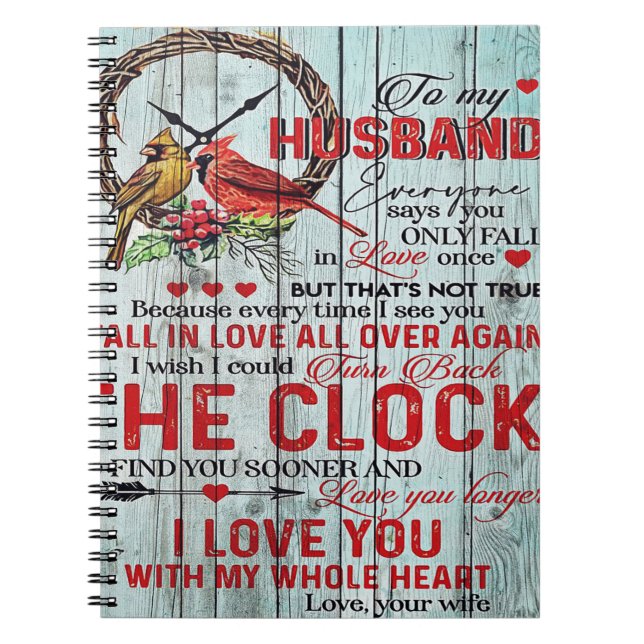 Caderno Espiral Engraçado Cita Marido | Presente Para O Homem | (Frente)