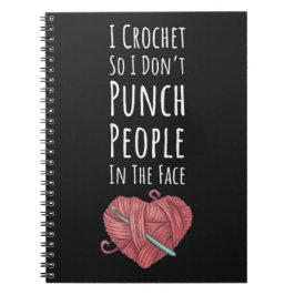 Caderno Espiral Engraçado Crochet Oferece Presentes Para Mulheres