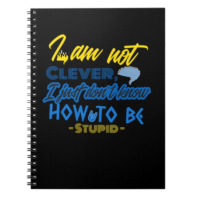 Caderno Espiral Engraçado, Design do Cérebro (Frente)