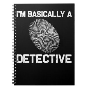 Caderno Espiral Engraçado Detetive Crime Investigue Drama Reader